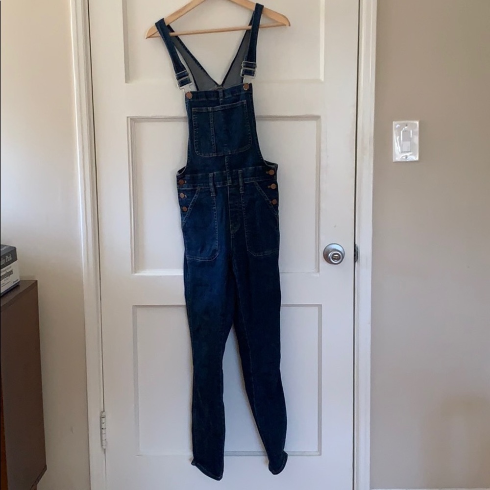 Madewell Dark Blue Denim Overalls - Picture 2 of 3